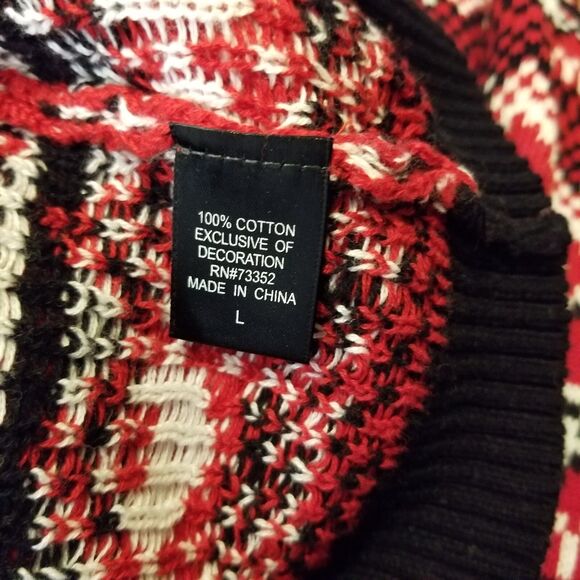 Unisex Dog Holiday Sweater Red Ugly Cute Sweater Size Large Bull Dog - Picture 6 of 6